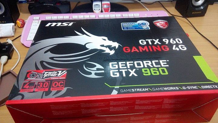Msi 微星 GTX 960 GAMING 4G 簡易開箱