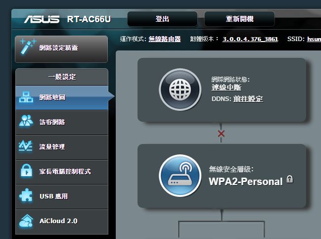 請問一下ASUS RT-AC66U 的設定問題