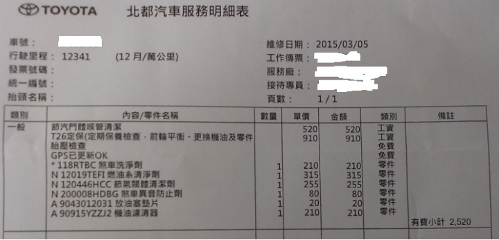請教那些為定期保養非必要項目