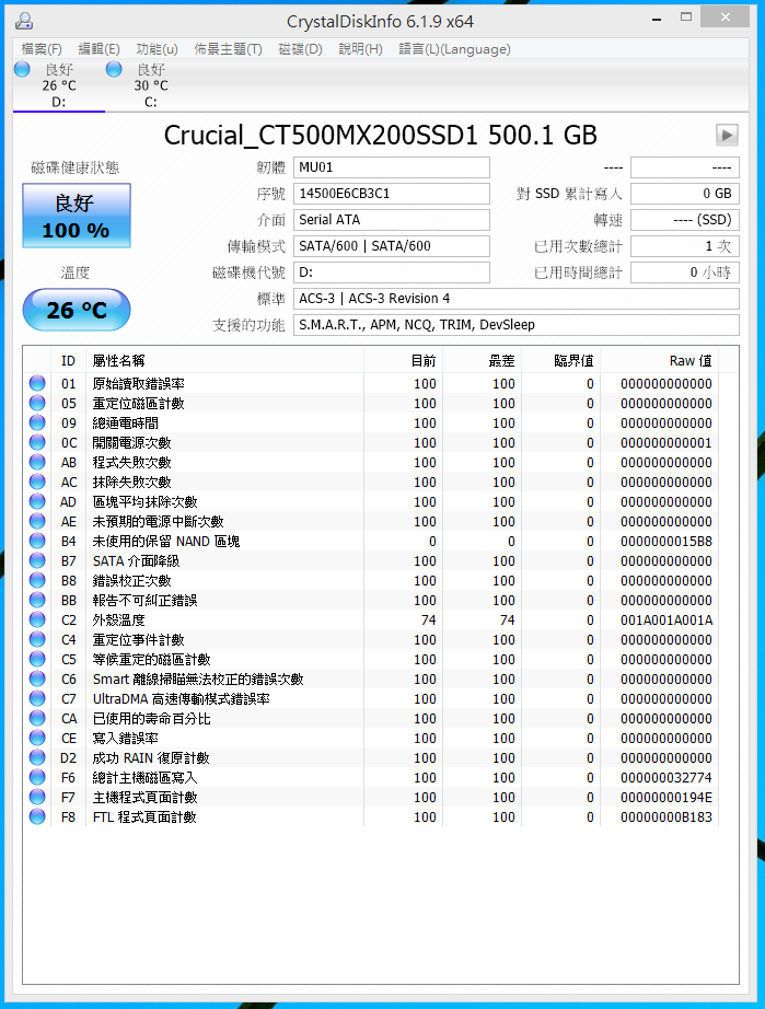 Micron Crucial SSD BX100 跟 MX200 不負責任測試看看