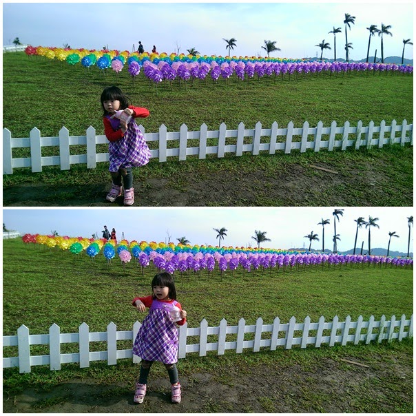→鶯歌←三鶯藝術村。看彩色風車曬太陽真舒服