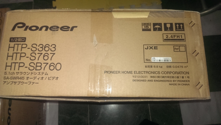 【開箱】飄洋過海的 Pioneer HTP-S767 家庭劇院組
