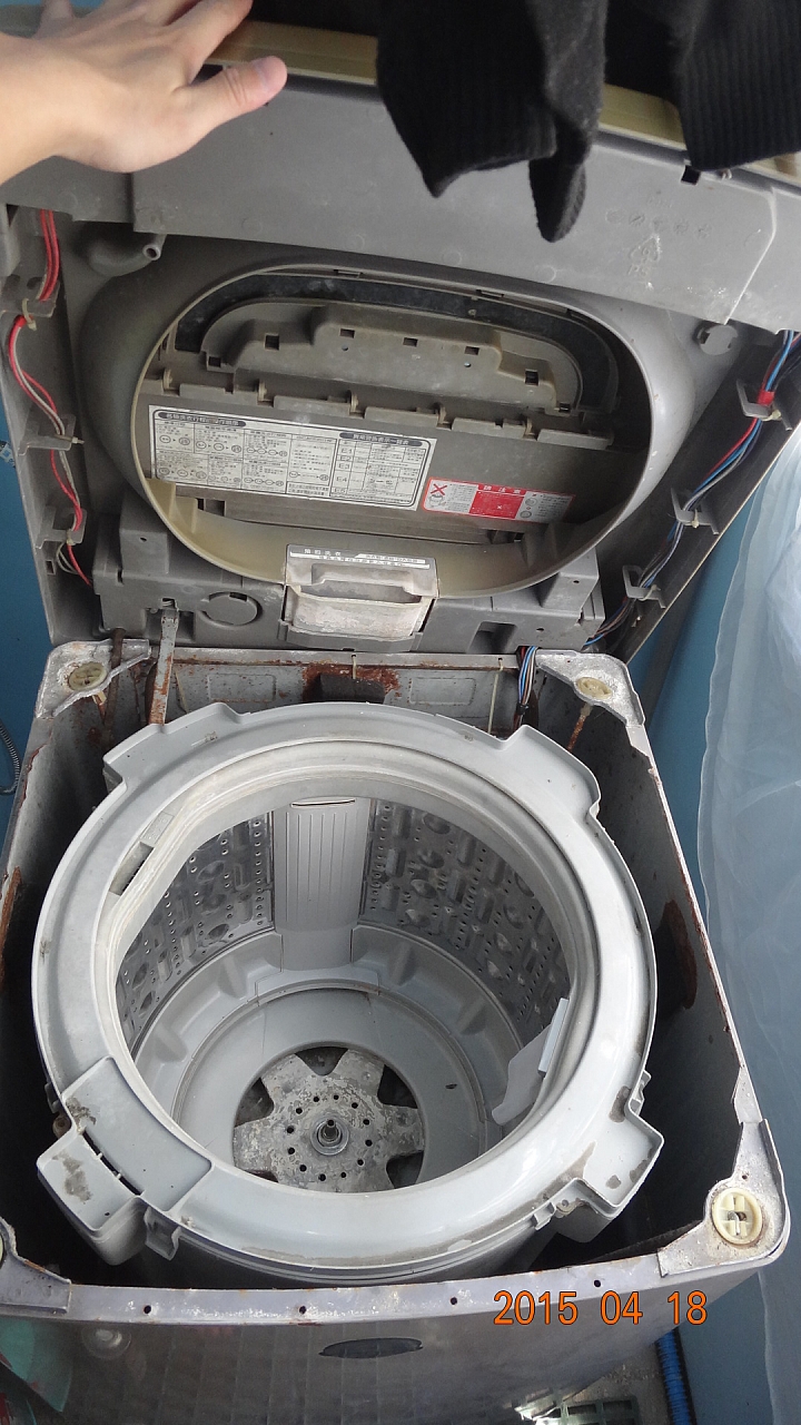 聲寶洗衣機拆洗記錄~ES-103SBR~~15年老機