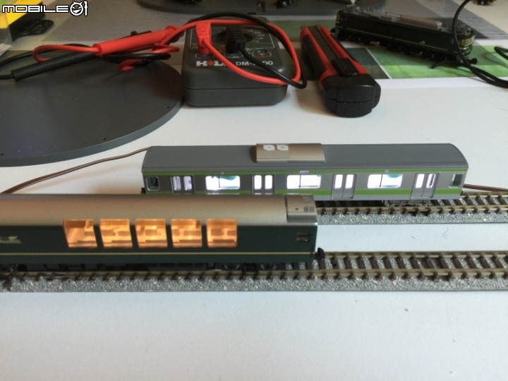 自製 1/150 N規火車 室內灯