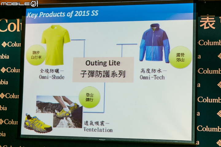 【採訪】Columbia 2015春夏新品 主打輕盈與防護等機能科技!