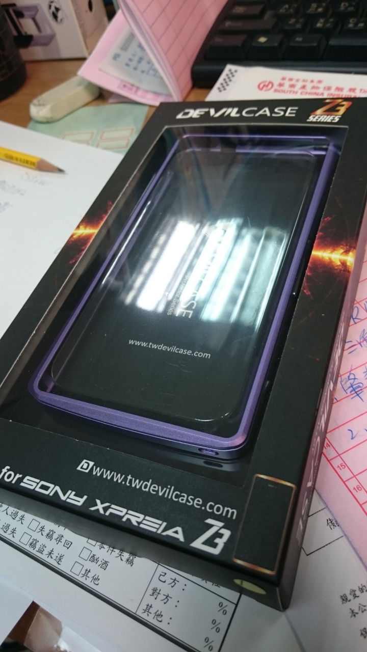 我的微醺紫Z3 DEVIL CASE不專業簡易小開箱