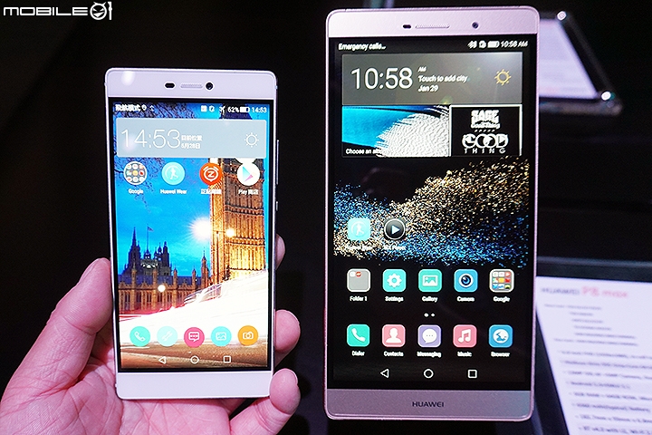 曼谷試玩 HUAWEI推出P8、P8 lite、P8 max、榮耀X2、M2多款產品