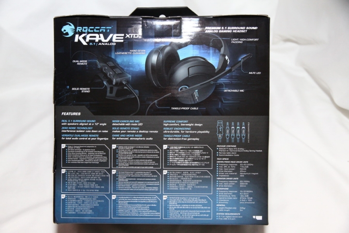 輕巧化的 5.1聲道 類比電競耳機 - ROCCAT Kave XTD 5.1 Analog
