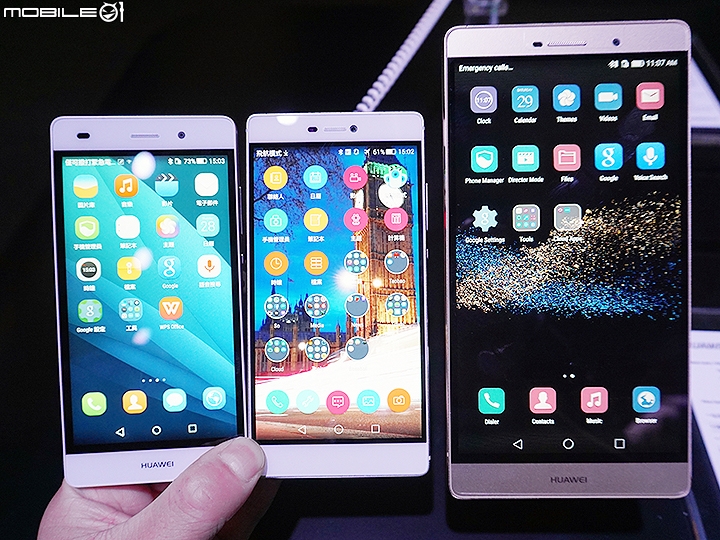曼谷試玩 HUAWEI推出P8、P8 lite、P8 max、榮耀X2、M2多款產品