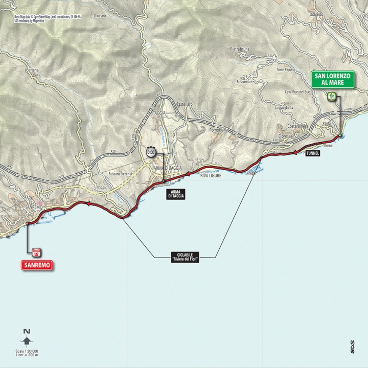 2015 環義大賽 第一站, San Lorenzo a Mare → Sanremo 17.6 km(TTT)