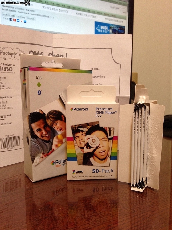 (開箱)Polaroid ZIP Zink Instant Printer