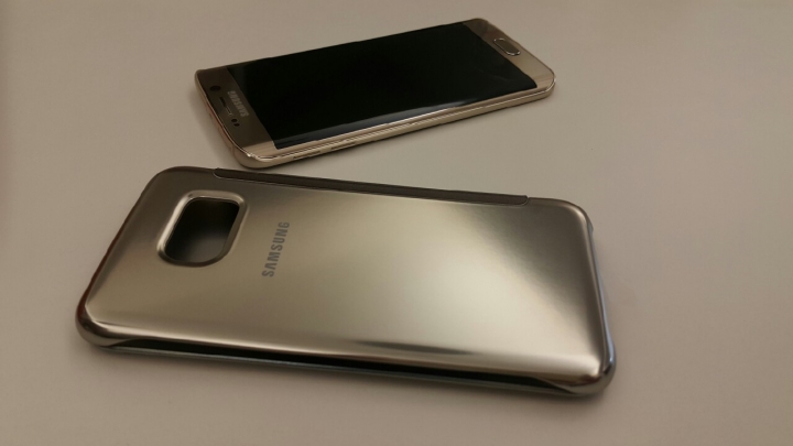【簡易開箱】S6 edge+全透視感應皮套