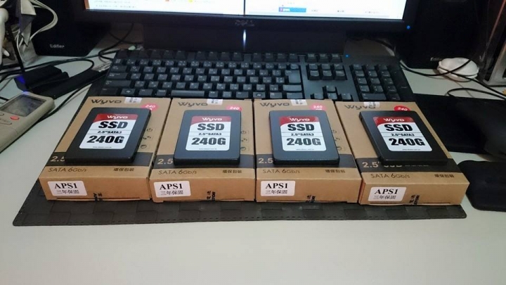 Wyvo APS1 240GB SSD*4 人品流簡單開箱