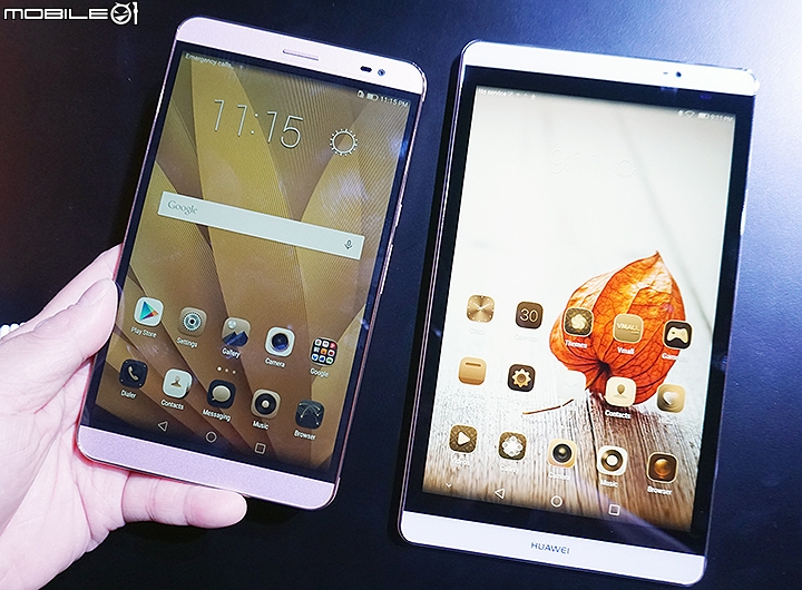 曼谷試玩 HUAWEI推出P8、P8 lite、P8 max、榮耀X2、M2多款產品