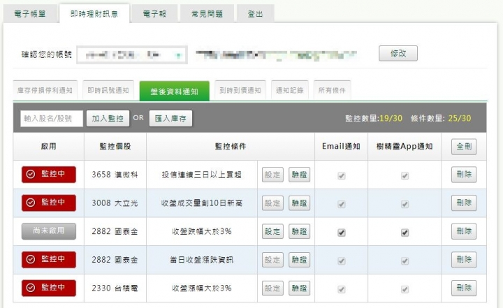 國泰證券的雲端訂閱中心