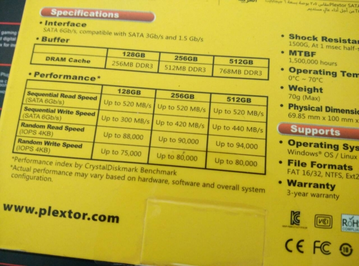 中階高CP選擇 PLEXTOR M6S開箱趣
