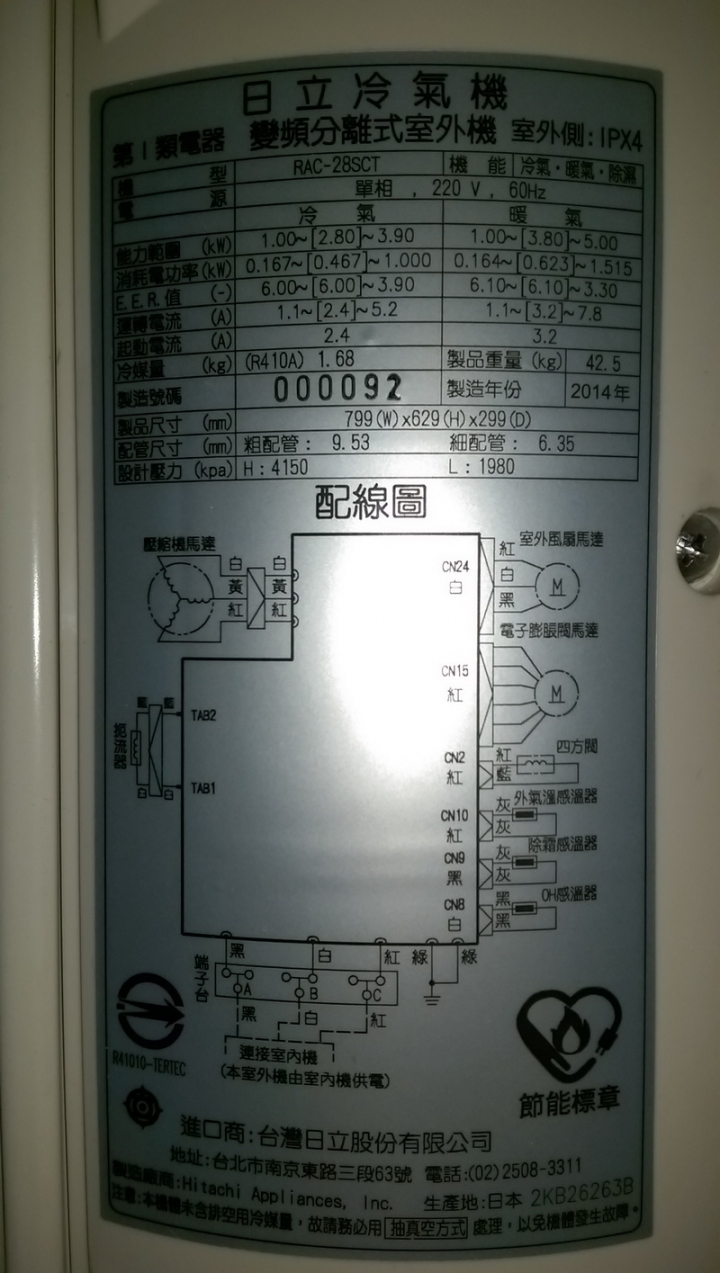 開箱~日立冷氣 RAS-28SCT/RAC-28SCT 日本原裝變頻冷暖 低溫冷房能力測試 出風口究竟能到幾度???3.5度???