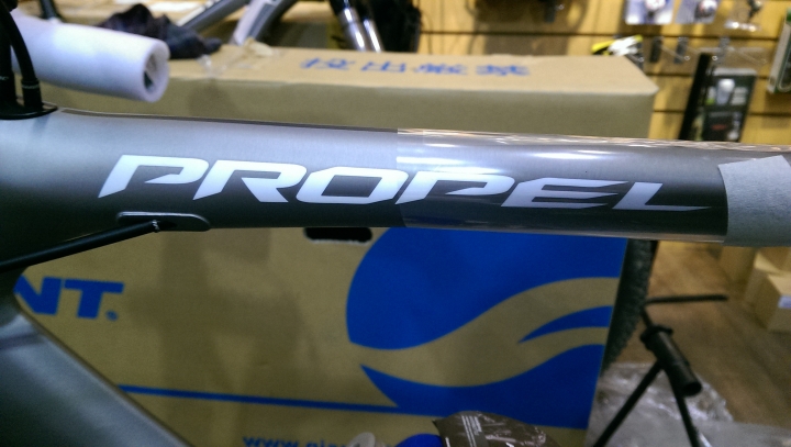 開箱 GIANT PROPEL SLR 1 消光銀