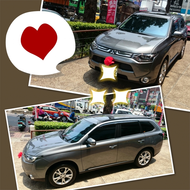 outlander 4wd 進階型 104/7/4交車囉~