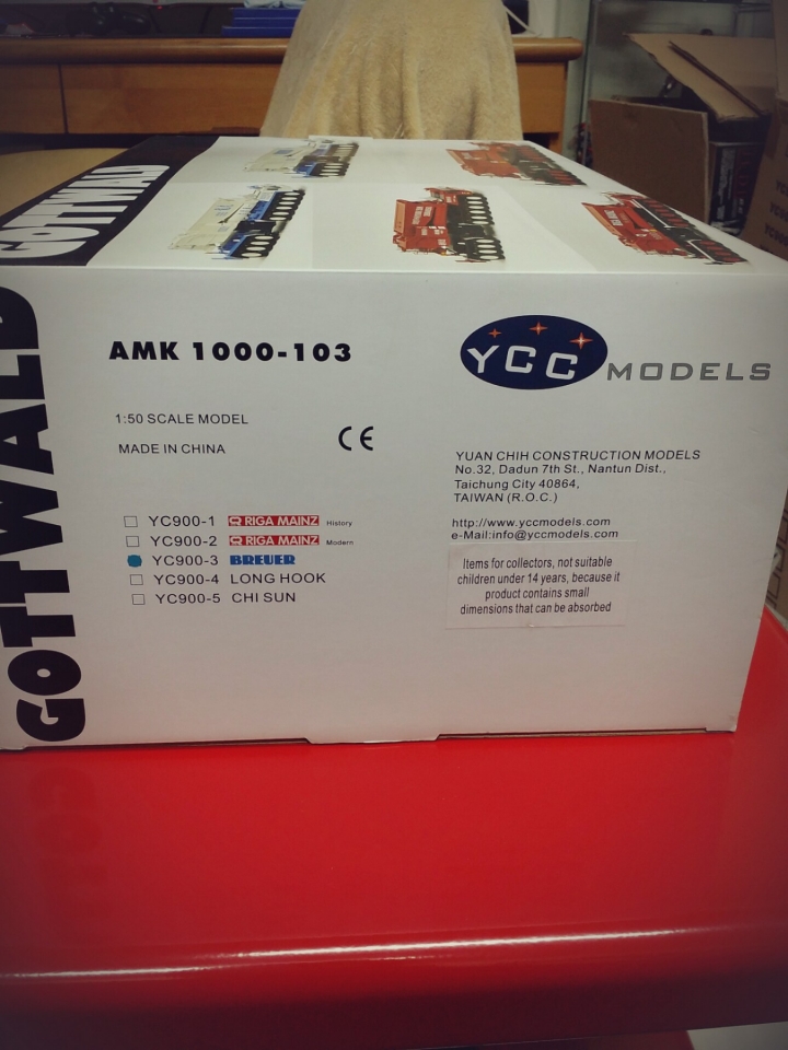 1/50 YCC Gottwald AMK 1000 BREUER圖裝 開箱