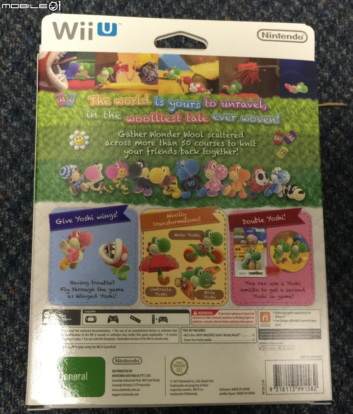 2015 Nintendo Wii U 最萌的遊戲 Yoshi's Wolly World Amiibo同捆版開箱