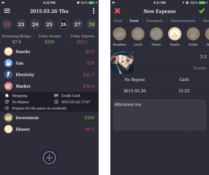MOZE LITE v1.4 - 記帳,彈指之間