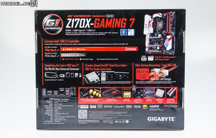 Intel USB3.1晶片加持 技嘉Z170X-GAMING 7主機板試用