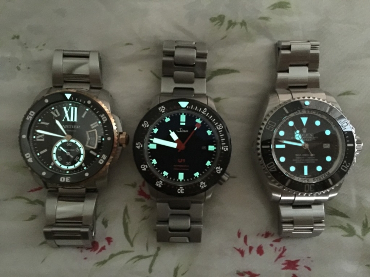 夏日潛水錶隨便比 ROLEX Deepsea, Cartier Calibre Diver, Sinn U1