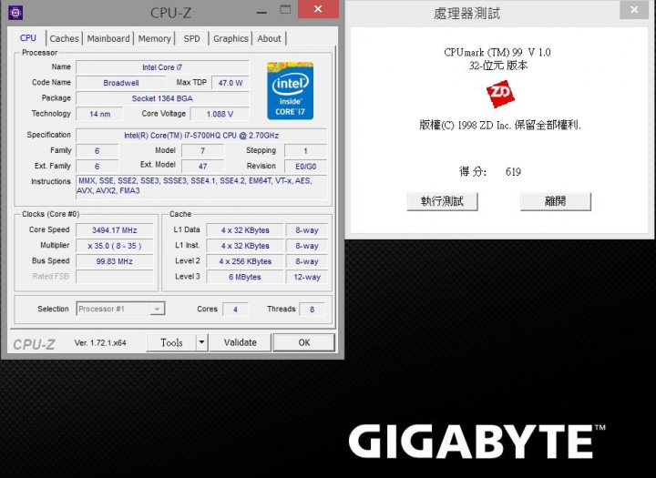 P55K V4 I7 5700HQ‧VS‧P35X V3 I7 4710HQ