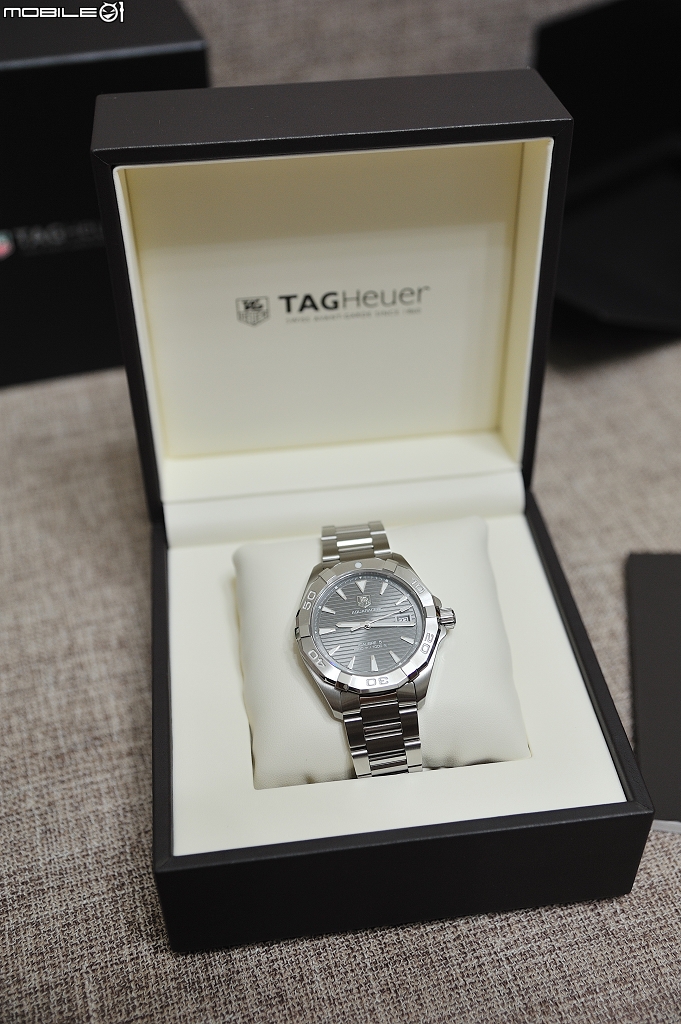 Tag Heuer豪雅錶 Aquaracer競潛300m Calibre 5煙灰色開箱分享