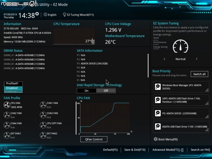 Skylake頻寬爆走 – 威剛XPG Z1 DDR4 3600記憶體效能測試