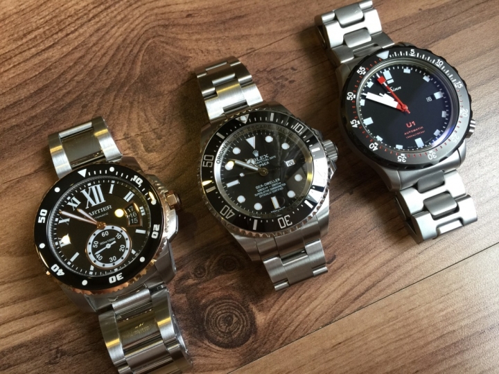 夏日潛水錶隨便比 ROLEX Deepsea, Cartier Calibre Diver, Sinn U1