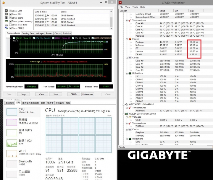 GIGABYTE P37X燒機分享與Smart update介紹