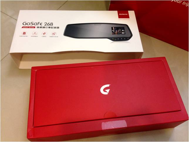 後照鏡式Gosafe268開箱分享!+雨天錄影畫面