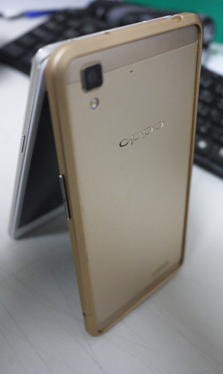 「OPPO R7一閃動人心」試用心得分享加金色R7金屬邊框開箱 (R5金屬邊框贈送)