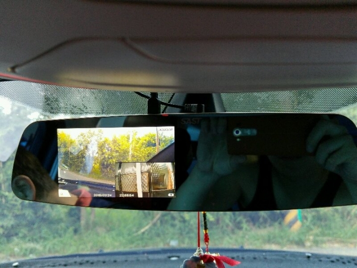 先科S780 5吋 後視鏡 行車紀錄器 倒車顯影 前後 雙鏡頭 錄影 開箱
