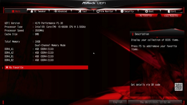 ASRock Fatal1ty H170 Performance - 中階 H170 主機板搶先看