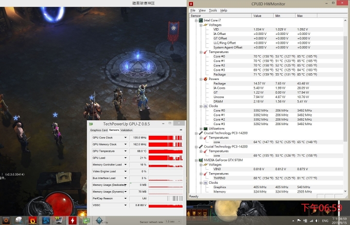 AORUS X3 Plus V3 GTA5與暗黑3遊戲實測