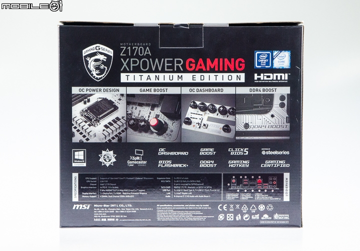 銀黑配色 超頻優化 微星鈦金版Xpower Gaming主機板