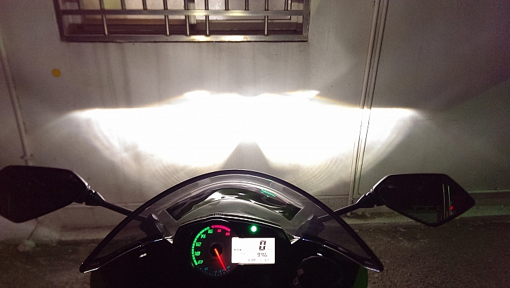 ZX-6R 改 Philips X-treme Ultinon LED H11 6000k 近燈