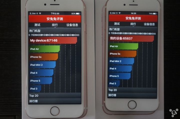 探個究竟,16nm和14nm直播2台玫瑰金6S-64G CPU測試!!!----測試完畢,結果如內!