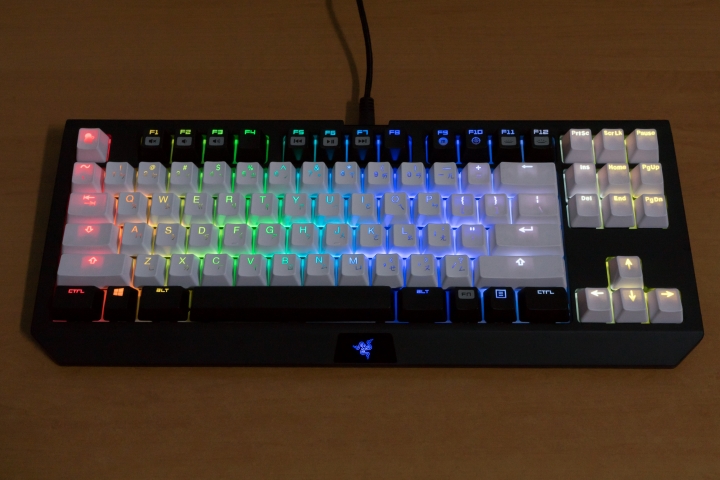 【開箱】Razer 黑寡婦 TE Stealth Chroma + Shine 4 & KBT 古式鍵帽