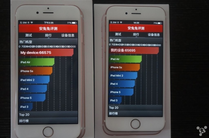 探個究竟,16nm和14nm直播2台玫瑰金6S-64G CPU測試!!!----測試完畢,結果如內!