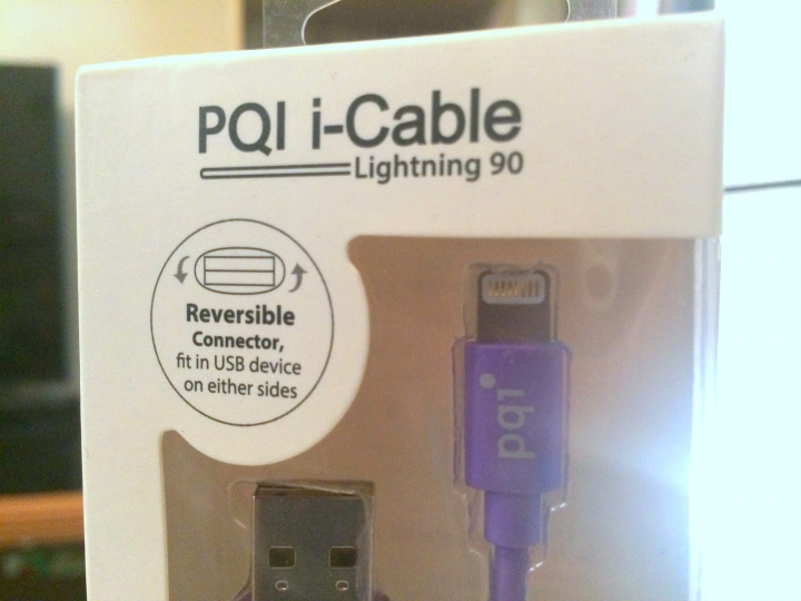 【開箱】PQI i-Cable 90cm Lightning 雙面插圓線