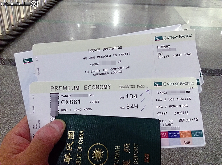 國泰航空 CX881 洛杉磯-香港 特選經濟艙搭乘體驗