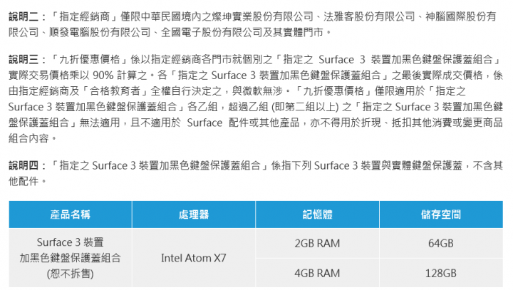 亂七八糟的微軟 Surface Pro 4 學生專案價格