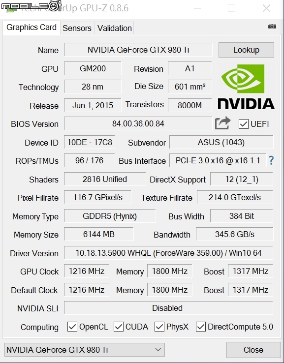 突破極限 華碩ROG Matrix GTX 980 Ti顯示卡