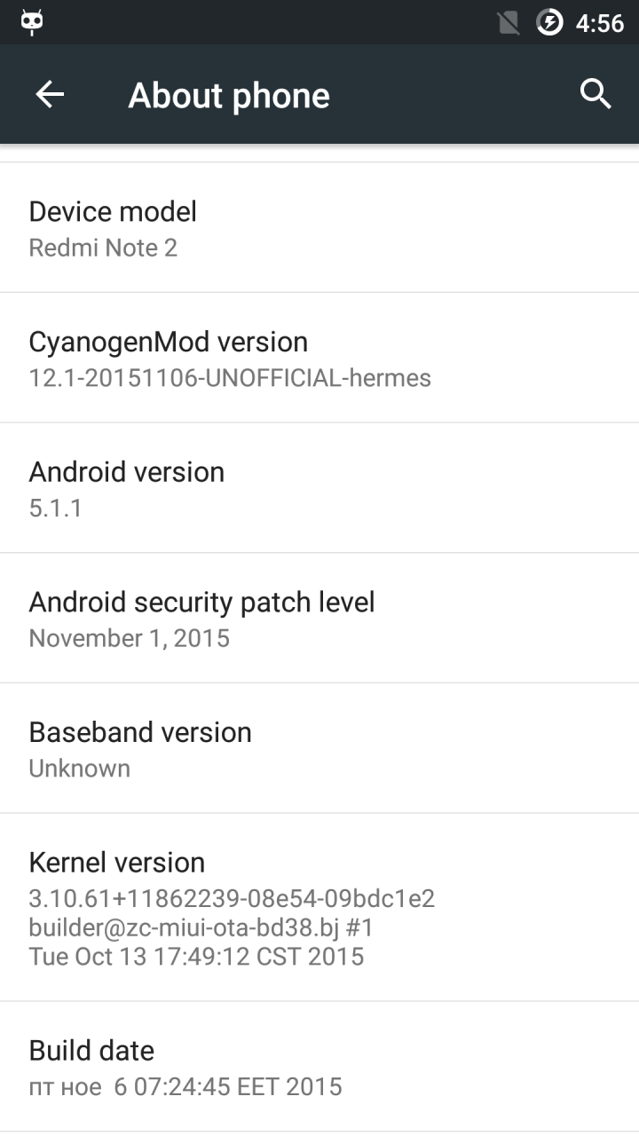 高手在民間 紅米 Note 2 AOSP_5.1