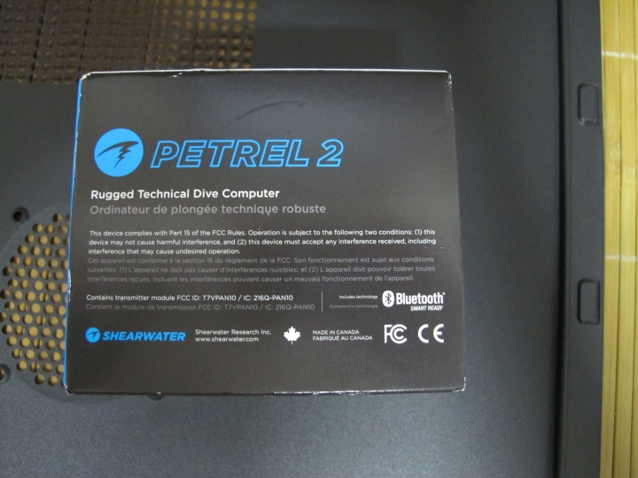 SHEARWATER RESEARCH PETREL 2-SA DIVE COMPUTER電腦錶開箱文