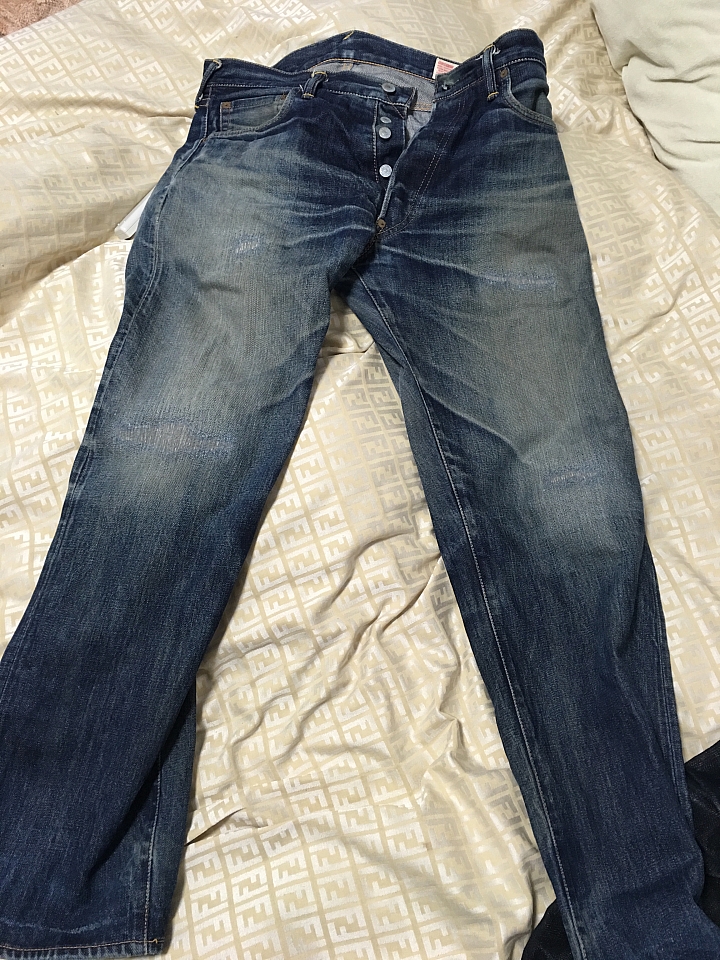 我的 EVISU 維修之後...我想不能穿了
